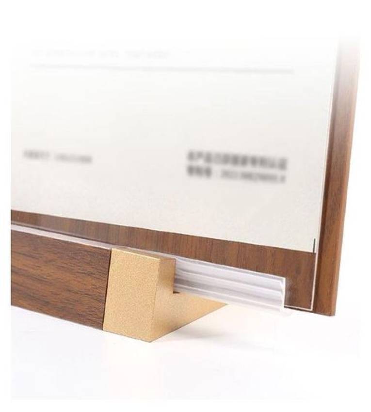 Porte-Affiche A5 Transparent – Support Présentoir de Table pour Documents & Promotions